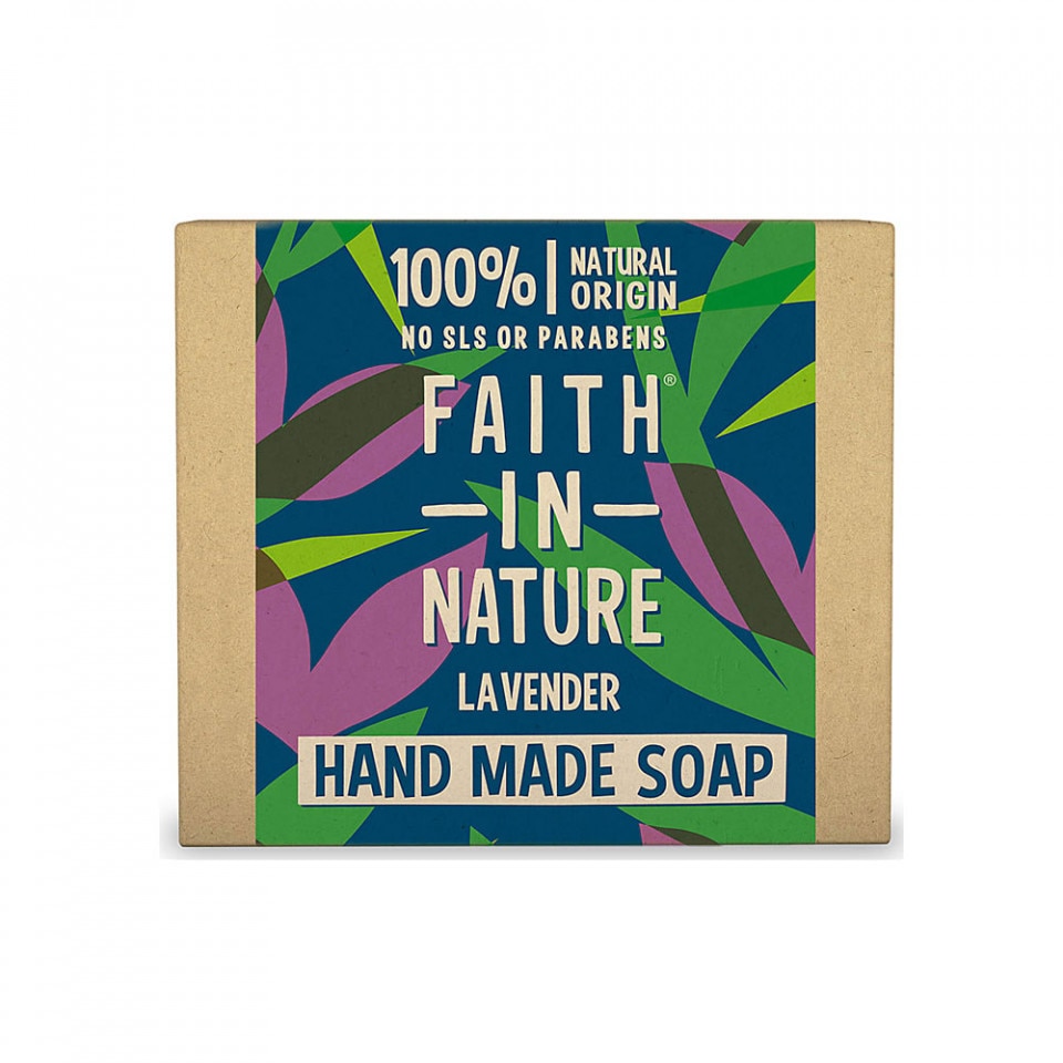 Sapun natural solid cu lavanda, Faith in Nature, 100 gr