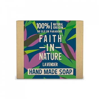 Sapun natural solid cu lavanda, Faith in Nature, 100 gr Sapun natural solid cu lavanda, Faith in Nature, 100 gr