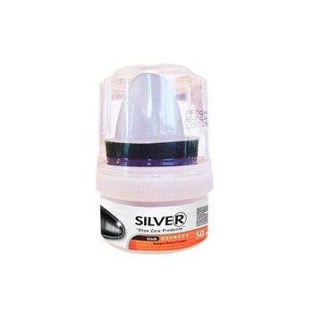 Crema solida pentru pantofi, Silver, Negru, 50ml Crema solida pentru pantofi, Silver, Negru, 50ml