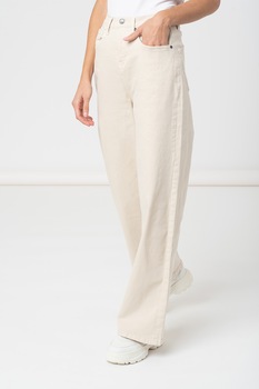 Sisters Point, Blugi ampli cu talie inalta Owi, Alb fildes Sisters Point, Blugi ampli cu talie inalta Owi, Alb fildes