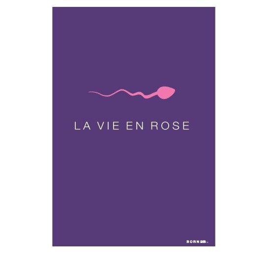 Felicitare BORN 2B - La vie en rose