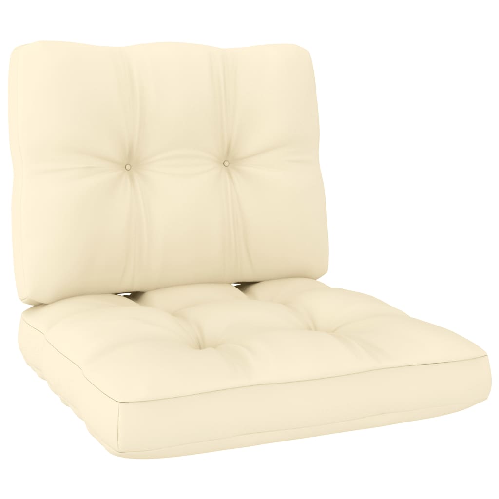 Perna canapea vidaXL, Tesatura, 50 x 50 x 12 cm, Crem