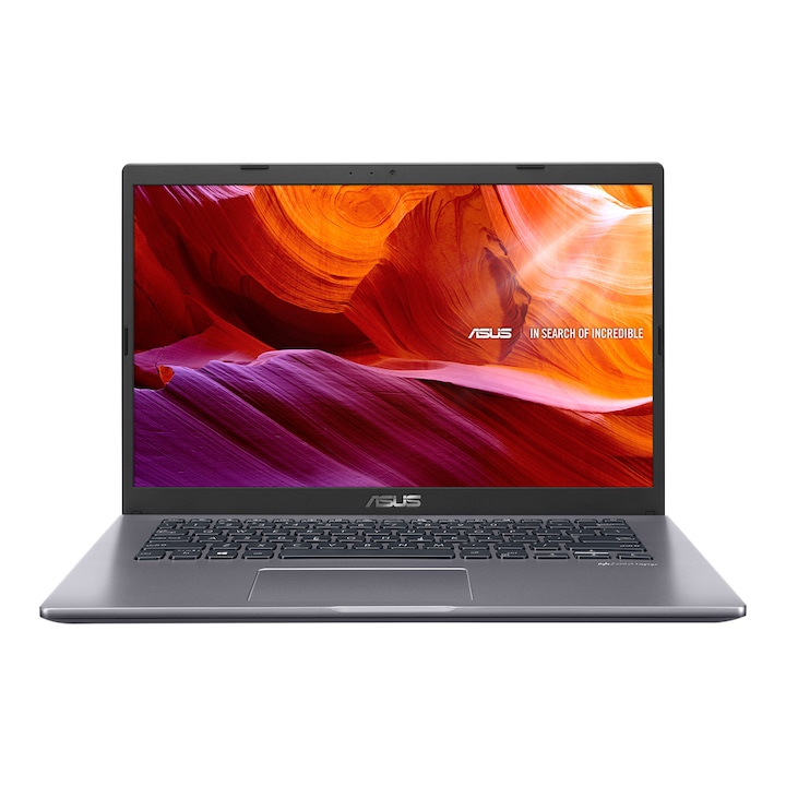 Asus VivoBook X409FA-BV643 14 HD laptop, Intel® Core™ i3-10110U, 8GB, 256GB SSD, Intel® HD Graphics 520, FreeDOS, Magyar billentyűzet, Szürke