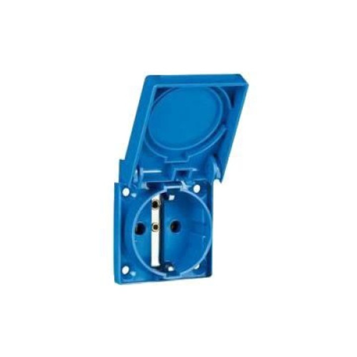 Priza pentru usa de tablou, Mentavill, 2P+T, 16A, 3600W, IP54, 50x60mm