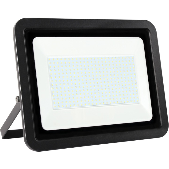 Proiector led slim, de exterior, Mentavill, 200W 4000K, IP65, negru