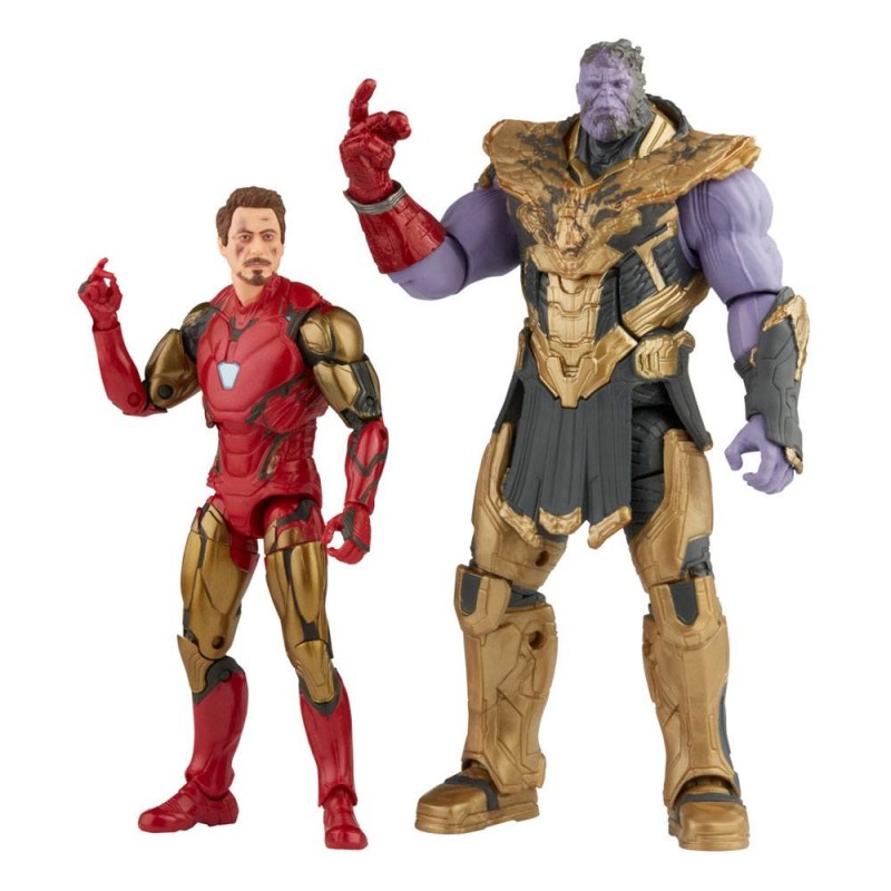 Set 2 Figurine The Infinity Saga Marvel Iron Man & Thanos , 15 cm, Multicolor