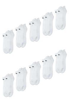 Set Kappa 10 perechi de sosete scurte semi-flausate, dama, Alb Set Kappa 10 perechi de sosete scurte semi-flausate, dama, Alb