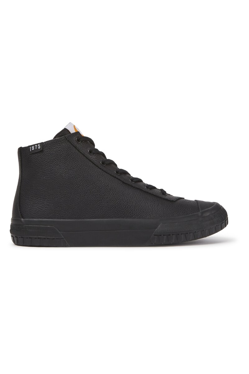 Pantofi negri, piele, Negru