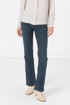 GAP, Blugi bootcut cu aspect decolorat, Albastru inchis GAP, Blugi bootcut cu aspect decolorat, Albastru inchis