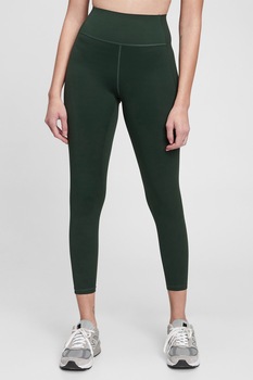 GAP, Colanti crop de compresie cu talie inalta, Verde GAP, Colanti crop de compresie cu talie inalta, Verde