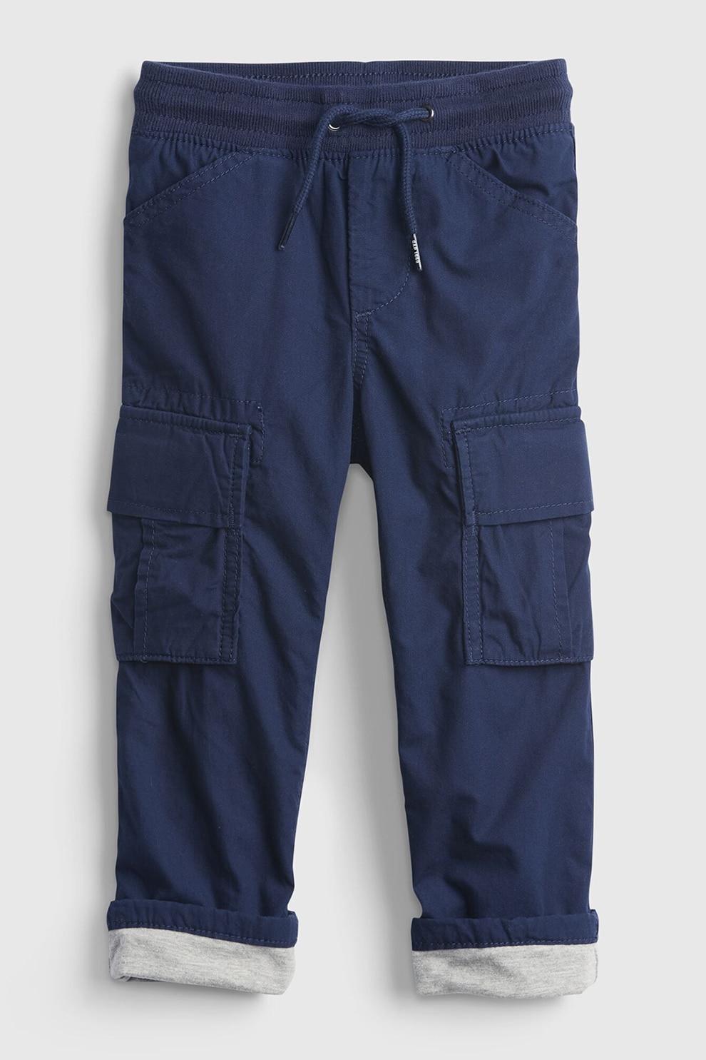 GAP, Pantaloni cargo din amestec de bumbac organic, Bleumarin