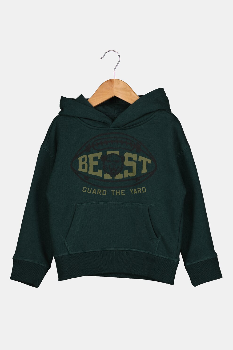 GAP, Hanorac cu buzunar kangaroo, Verde englez/Negru/Verde oliv