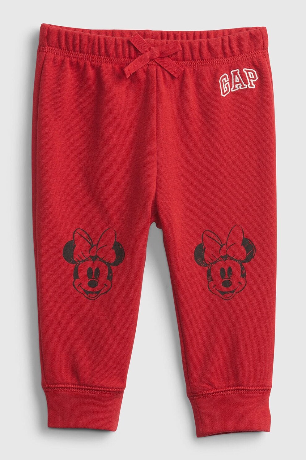 GAP, Pantaloni sport cu imprimeu Minnie Mouse, Rosu