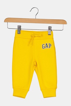 GAP, Pantaloni sport cu logo, Galben GAP, Pantaloni sport cu logo, Galben