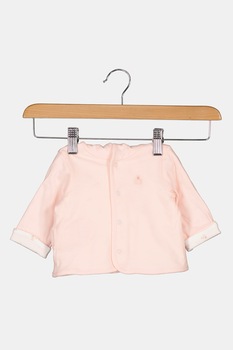 GAP, Hanorac din bumbac cu capse, Roz pastel GAP, Hanorac din bumbac cu capse, Roz pastel