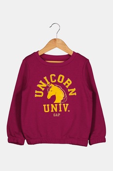 GAP, Bluza sport cu decolteu la baza gatului si terminatie elastica, Roz fandango/galben/auriu GAP, Bluza sport cu decolteu la baza gatului si terminatie elastica, Roz fandango/galben/auriu