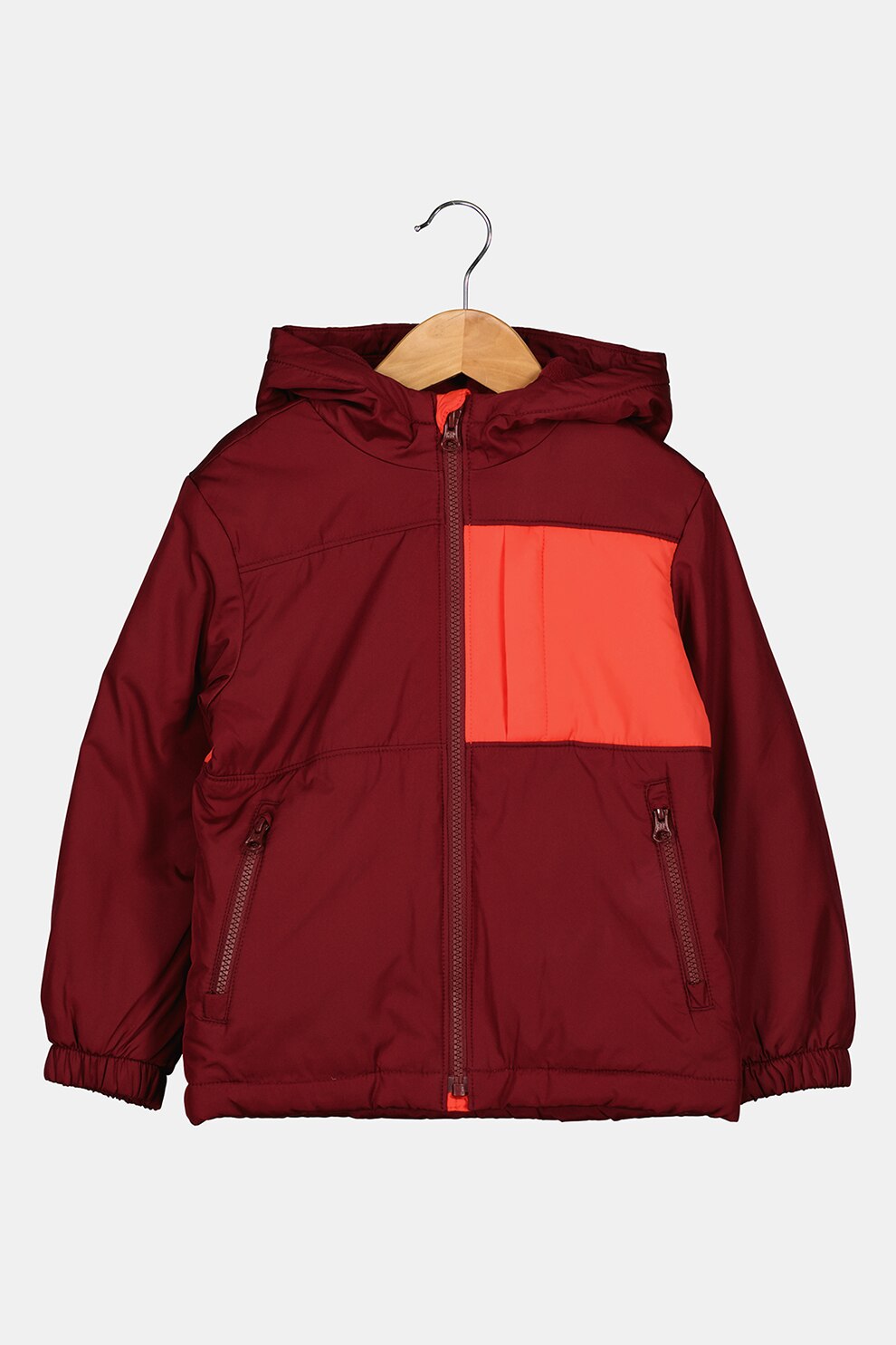 GAP, Geaca cu gluga si mansete elastice, Violet tyrian/oranj neon