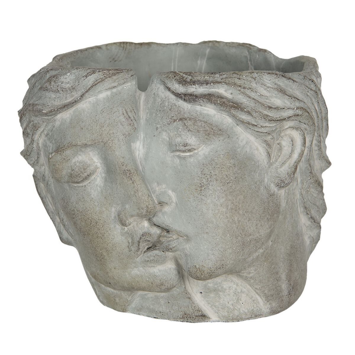 Ghiveci din ceramica gri 24x22x20 cm