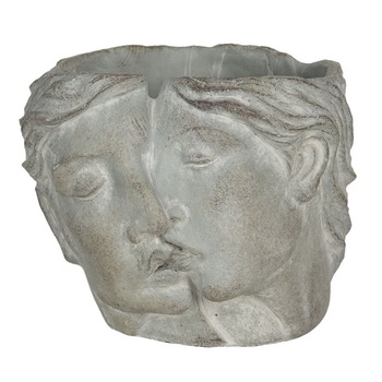 Ghiveci din ceramica gri 24x22x20 cm Ghiveci din ceramica gri 24x22x20 cm