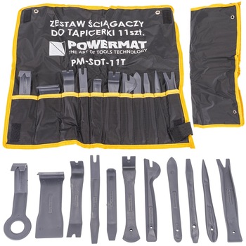 Extractoare pentru clipsuri pentru tapiterie 11 elemente PM-SDT-11T Powermat PM1010 Extractoare pentru clipsuri pentru tapiterie 11 elemente PM-SDT-11T Powermat PM1010