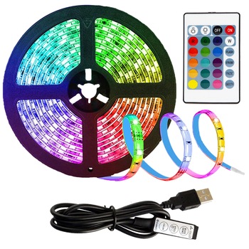 Kit Banda Led RGB cu USB Zenuk® - Lungime 2M, 60 LED-uri, Telecomanda, pentru TV, PC, Auto, IP65, Lumina Ambientala, Negru Kit Banda Led RGB cu USB Zenuk® - Lungime 2M, 60 LED-uri, Telecomanda, pentru TV, PC, Auto, IP65, Lumina Ambientala, Negru