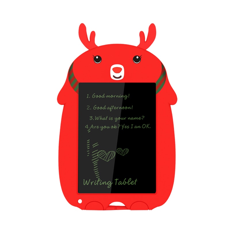 Tableta grafica cu ecran LCD si stilou WELUOT, Buton de stergere, 8.5 inch, Rosu
