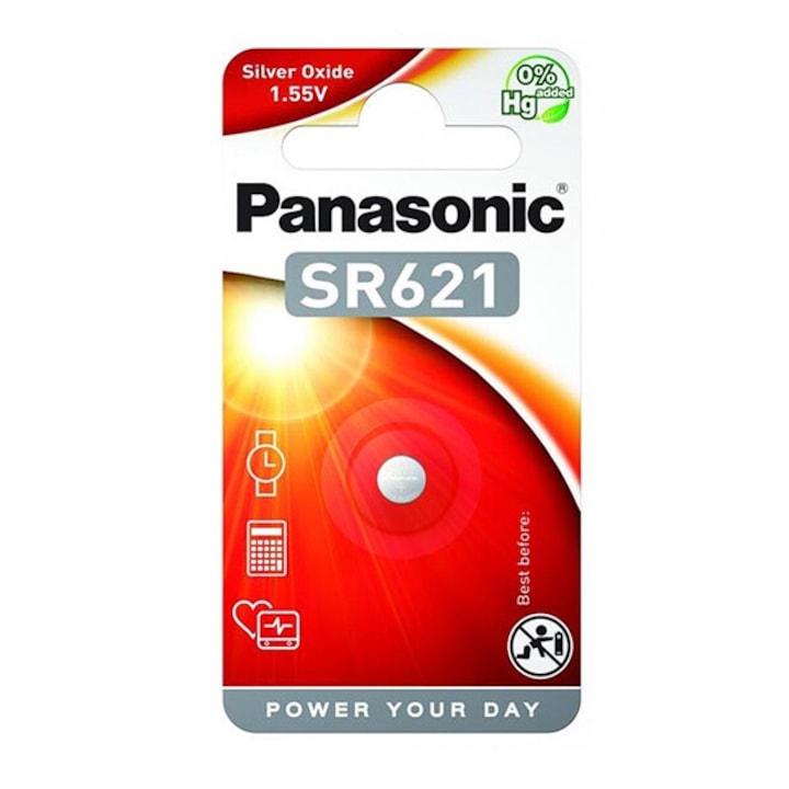 Panasonic SR-621 1,55V ezüst-oxid óraelem 1db/csomag