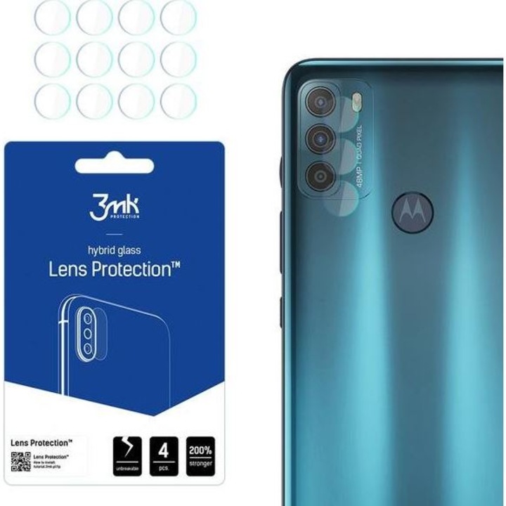 Протектор 3Mk за обектива на камерата за Motorola Moto G50, 5G, Комплект от 4бр