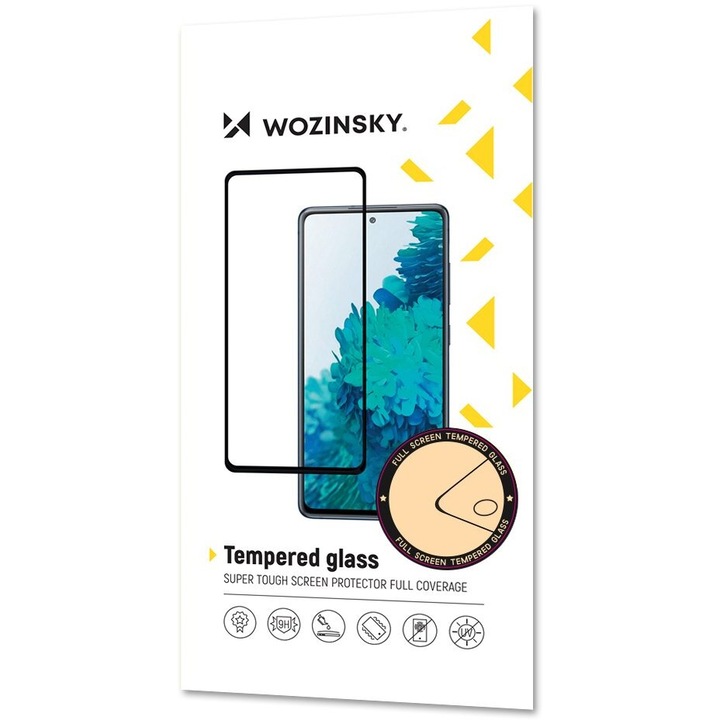 Протектор Wozinsky Tempered Glass Full Glue Super Tough, за Nokia G20, Черен