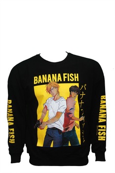 Bluza barbati,anime,Banana Fish, Negru Bluza barbati,anime,Banana Fish, Negru