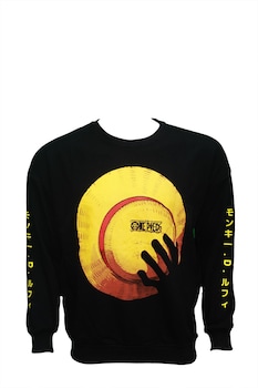 Bluza barbati,anime,Monkey D. Luffy, Negru Bluza barbati,anime,Monkey D. Luffy, Negru