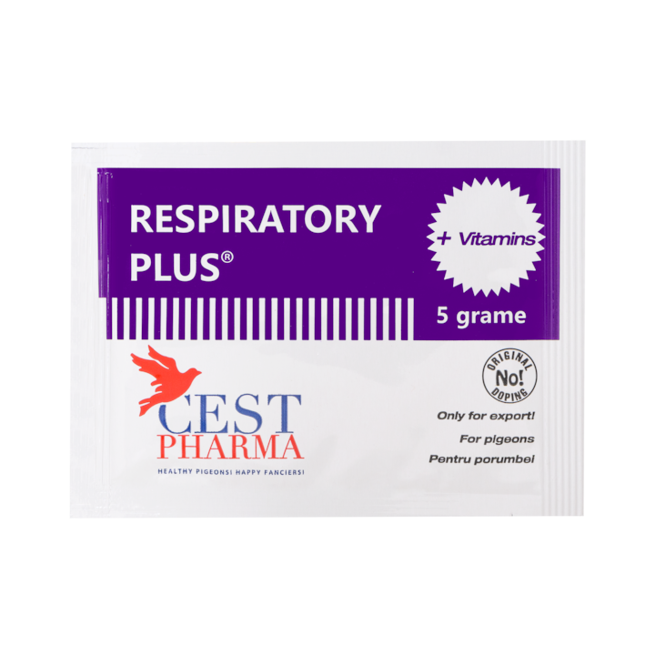 Kiegészítő galamboknak, Respiratory Plus, Cest Pharma, 10x5g