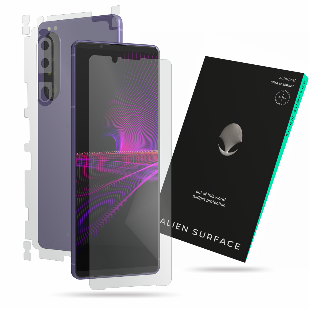 Folie Alien Surface, compatibila cu Sony Xperia 1 III, protectie ecran, spate, laterale