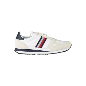 Pantofi sport barbati, TOMMY HILFIGER, 9201033, Logo, Alb, Alb, 44 Pantofi sport barbati, TOMMY HILFIGER, 9201033, Logo, Alb, Alb, 44