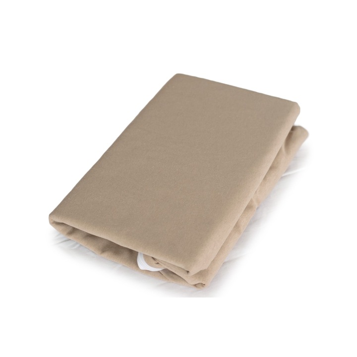 Set 2 huse perna cu fermoar, Bumbac Jersey 40x40 cm, Bej