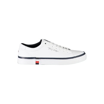 Pantofi sport barbati, TOMMY HILFIGER, 9201121, Logo, Alb, Alb Pantofi sport barbati, TOMMY HILFIGER, 9201121, Logo, Alb, Alb