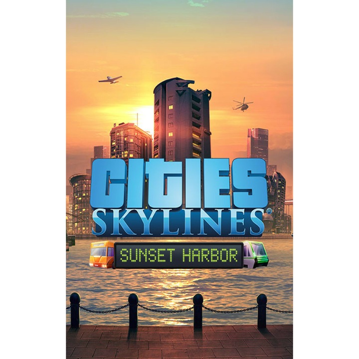 Игра Cities Skylines Sunset Harbor Dlc за PC Електронна доставка