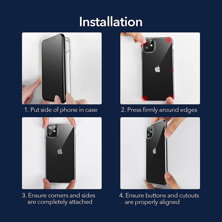 Калъф ESR Project Zero Case, за iPhone 11, прозрачен