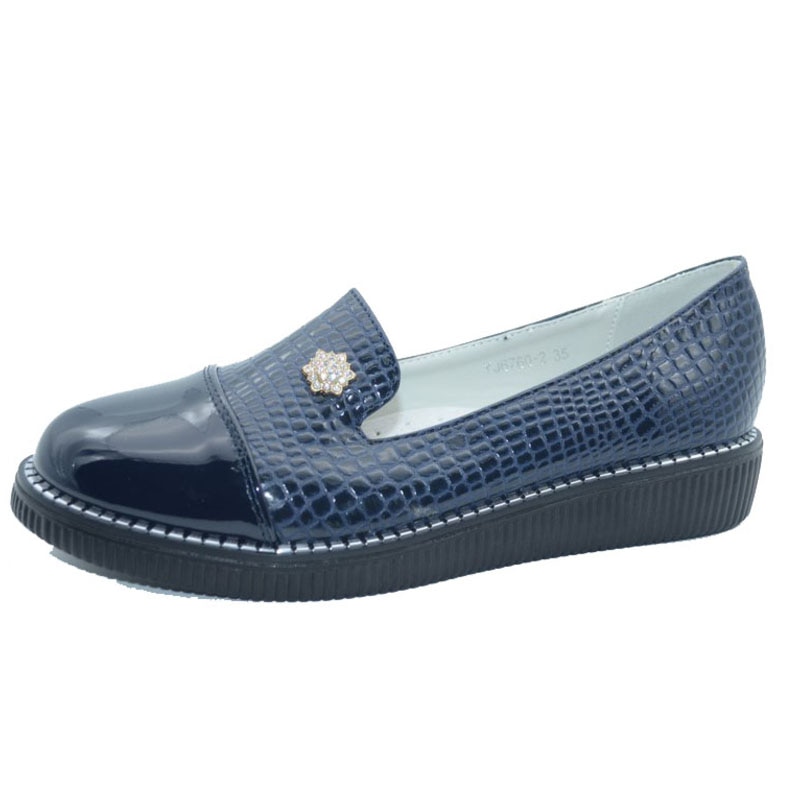 Pantofi pentru fete Bessky YJ6760-2B-36, Bleumarin 36 EU