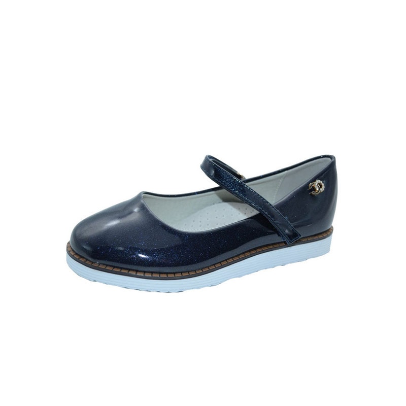 Pantofi pentru fete Bessky BJ6200-9B-34, Bleumarin 34 EU