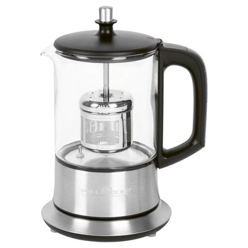 Fierbator 2 in 1, ProfiCook, PC-TK 1165, filtru de ceai, capacitate 0.5 l, mentinere la cald, otel inoxidabil, inox/negru Fierbator 2 in 1, ProfiCook, PC-TK 1165, filtru de ceai, capacitate 0.5 l, mentinere la cald, otel inoxidabil, inox/negru