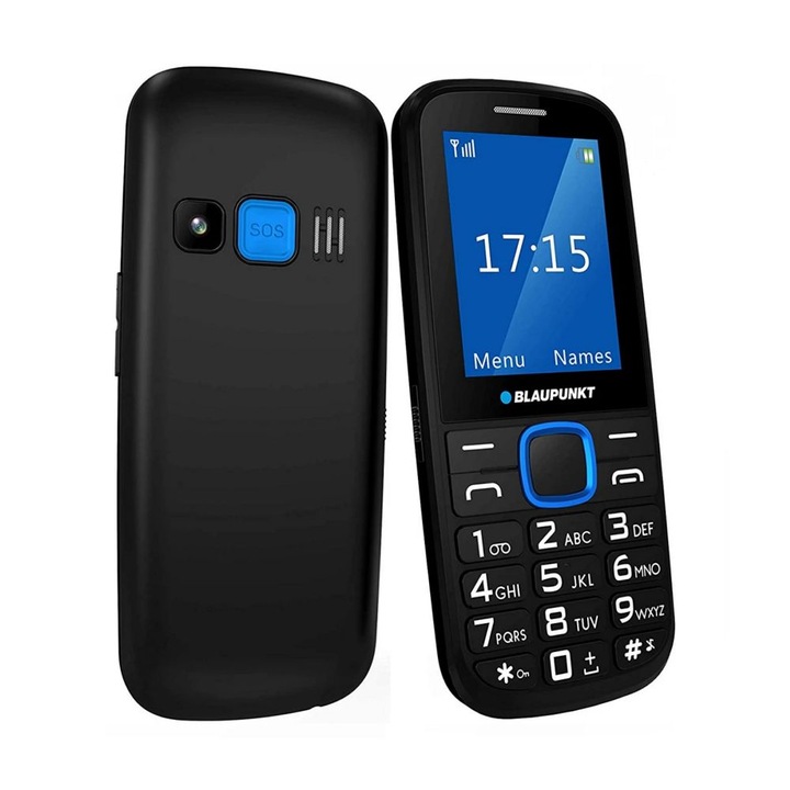 Yettel Kártyacsomag Blaupunkt mobiltelefon BS 04i/FMCG, kék-fekete