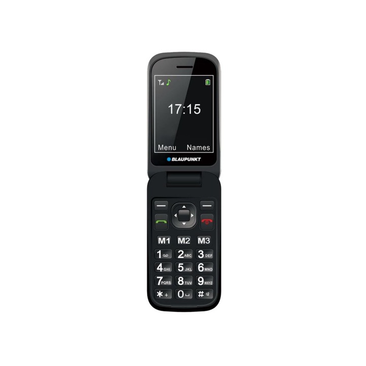 Blaupunkt BS 08 Mobiltelefon, Kártyafüggetlen, Fekete
