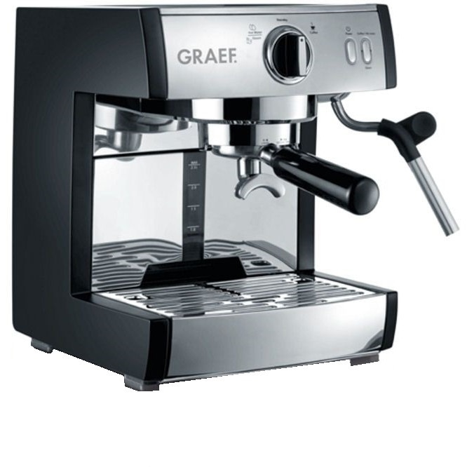 Espressor Graef PIVALLA, 1410 W, 2.5 l, 16 bar, Negru/Argintiu