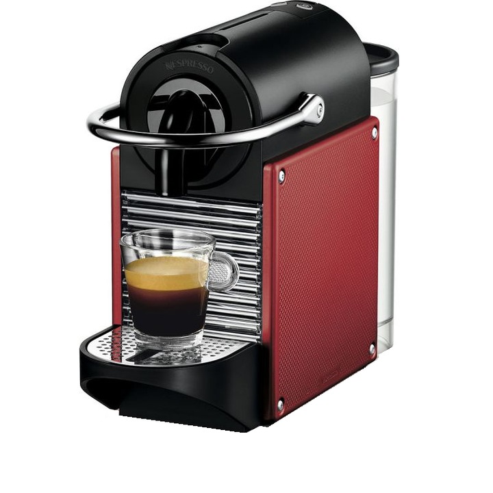 Espressor Nespresso DeLonghi Pixie Carmine EN124.R, 1260 W, 0.7 L, 19 bar, Rosu