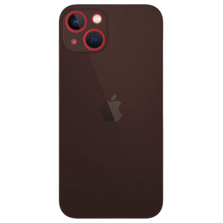 Husa 0.3mm pentru Apple iPhone 13 Mini, SILKASE, subtire, culoare gri, plastic mat