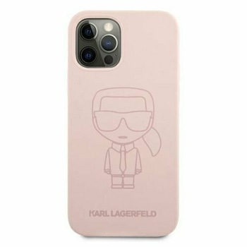 Husa Cover Karl Lagerfeld Iconic outline Silicone KLHCP12MSILTTPI pentru iPhone 12/12 Pro Pink Husa Cover Karl Lagerfeld Iconic outline Silicone KLHCP12MSILTTPI pentru iPhone 12/12 Pro Pink