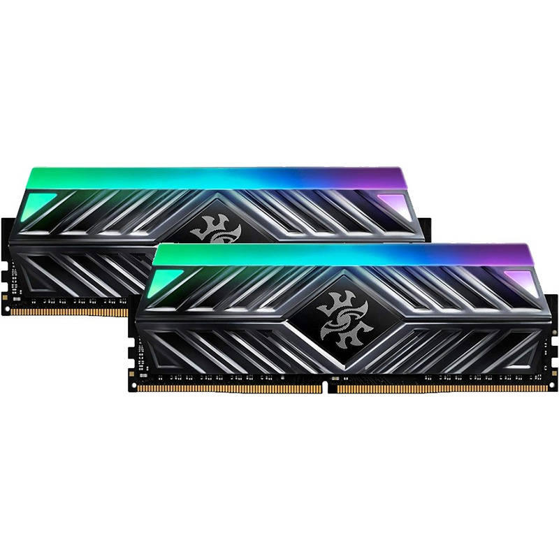Memorie ADATA XPG Spectrix D41 RGB Grey 16GB (2x8GB) DDR4 3600MHz CL18 XPG Dual Channel Kit