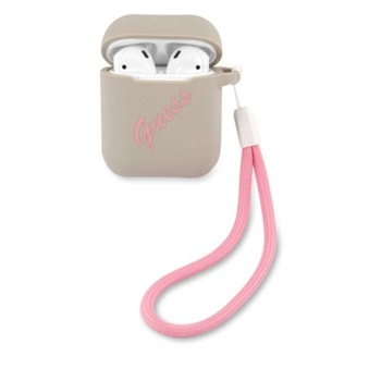 Husa Guess pentru AirPods 1 / 2 Gri - GUACA2LSVSGP Husa Guess pentru AirPods 1 / 2 Gri - GUACA2LSVSGP