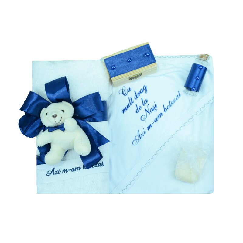 Trusou botez baieti Mini Bimbi TMB-04-0-6-luni, Multicolor